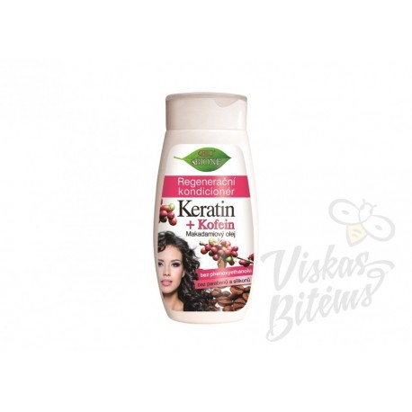 Atkuriamasis šampūnas su keratinu ir kofeinu, 260 ml