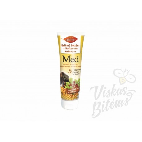 Žolelių balzamas su kaštonais ir medumi + Q10, 300 ml
